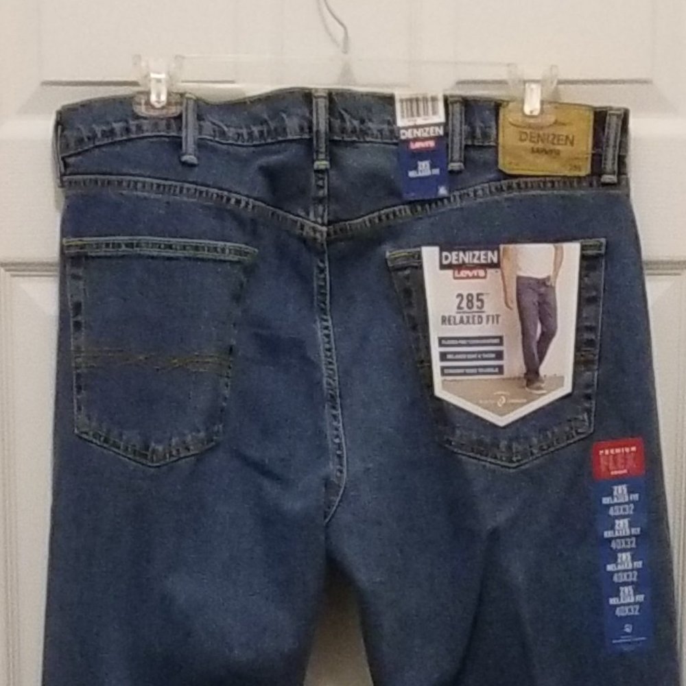 Levi's Denizen 285 Relaxed Fit Men's Straight Leg Jeans 40x32 NWT - Picture 11 of 12